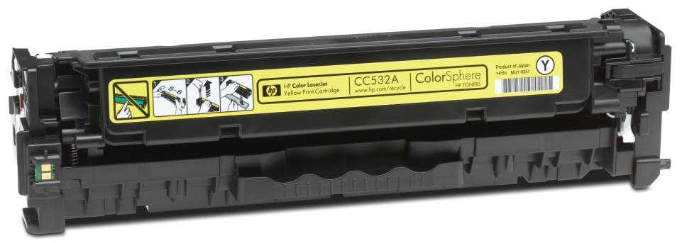 766002 HP CC532A Toner HP CL CC532A gul 